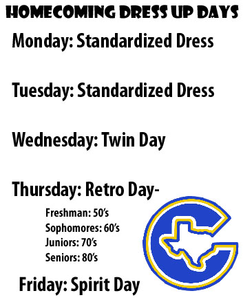 Homecoming Spirit Days