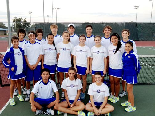 CHS Varsity Tennis wins District Championship