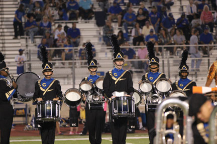 Band Advancing to Area