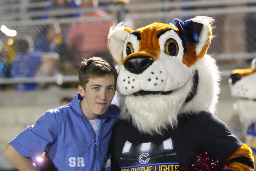 You will always catch Corbin Hill front row at every football game, he is the loudest in the stands and makes sure everyone knows he is cheering on our football team.